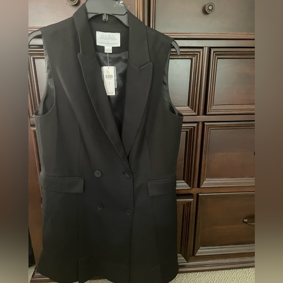 NWT $148 Anthropologie Mare Mare Blazer Dress LBD Cocktail sz L - Picture 8 of 8